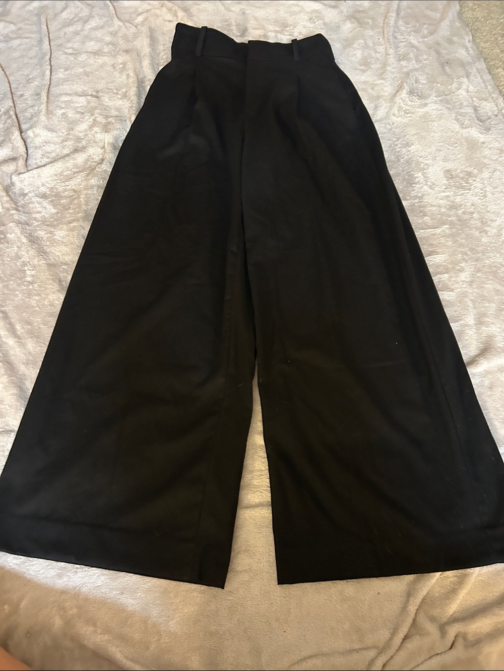 Banana republic black wide leg high rise pants